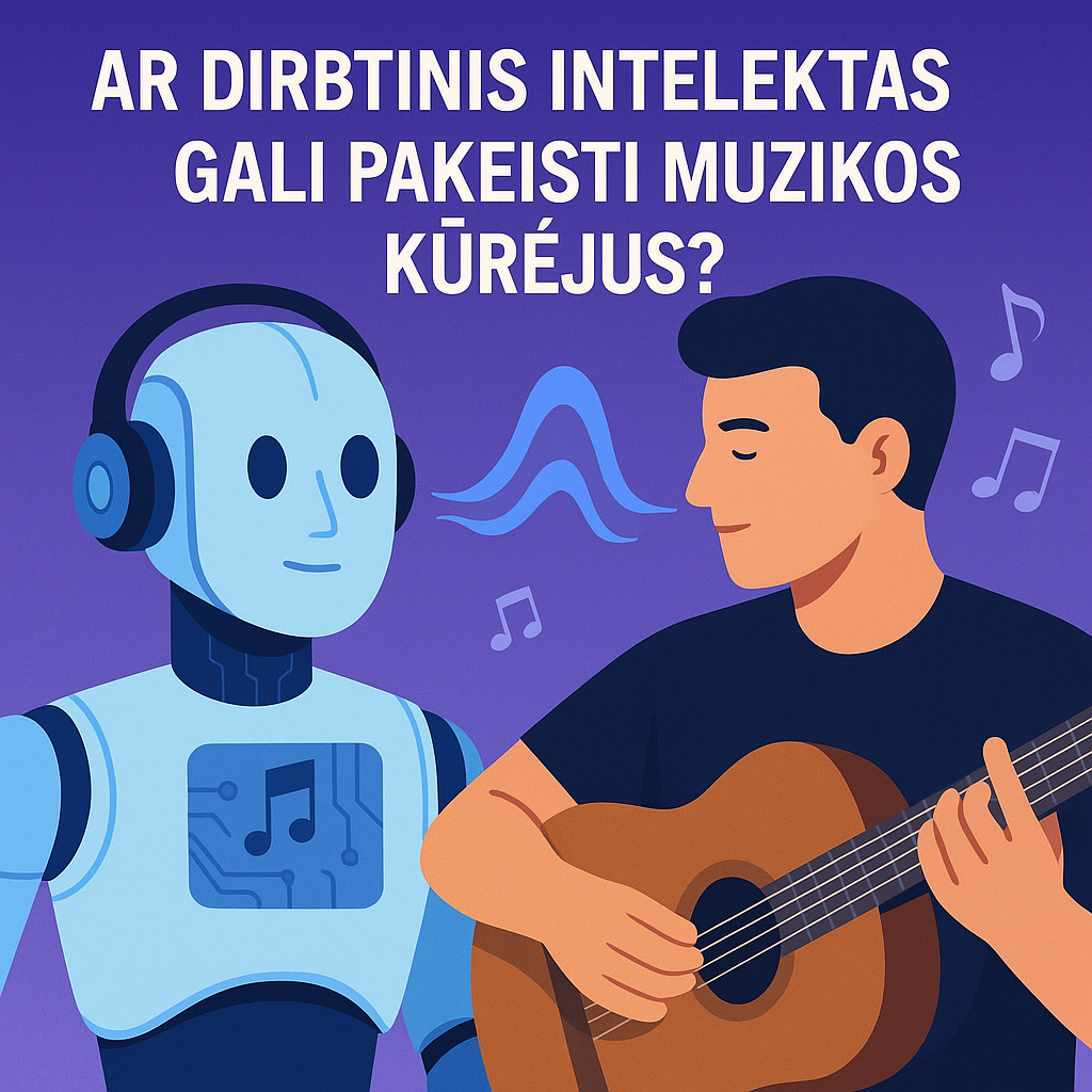 dirbtinis intelektas gali pakeisti muzikos kūrėjus